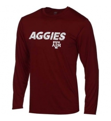 Texas A&M Aggies DryTech Team Trials Long Sleeves T-Shirt Maroon