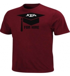 Texas A&M Aggies For Hire Graduation T-Shirt Maroon