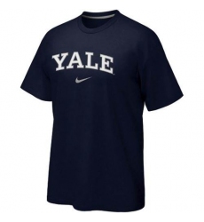 Yale Bulldogs Nike Vertical Arch T-Shirt Navy Blue