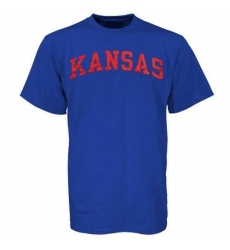 Kansas Jayhawks Arch T-Shirt Royal Blue