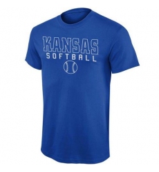 Kansas Jayhawks New Agenda Frame Softball T-Shirt Royal