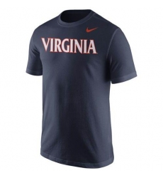 Virginia Cavaliers Nike Wordmark T-Shirt Navy Blue