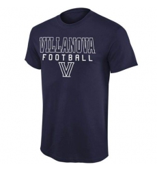 Villanova Wildcats Frame Football T-Shirt Navy Blue