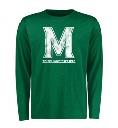 Maryland Terrapins St. Patrick's Day White Logo Long Sleeves T-Shirt Green