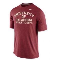 Oklahoma Sooners Nike Launch Performance T-Shirt Crimson