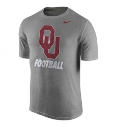 Oklahoma Sooners Nike Sideline Legend Logo Performance T-Shirt Heather Gray