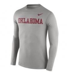 Oklahoma Sooners Nike Stadium Dri-FIT Touch Long Sleeves Top Gray