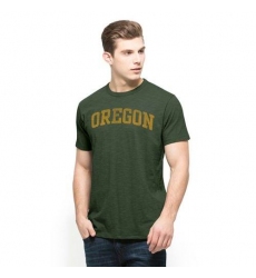 Oregon Ducks '47 Brand Vintage School Name Scrum T-Shirt Green