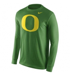 Oregon Ducks Nike Cotton Logo Long Sleeves T-Shirt Green