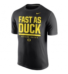 Oregon Ducks Nike Local Verbiage Fast As Duck Dri-FIT T-Shirt Black