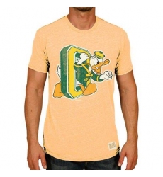 Oregon Ducks Original Retro Brand Vintage Donald O Tri-Blend T-Shirt Heather Gold