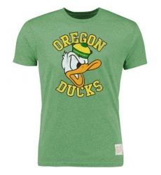 Oregon Ducks Original Retro Brand Vintage Tri-Blend T-Shirt Heather Apple Green