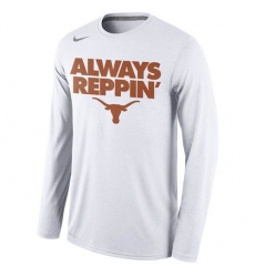 Texas Longhorns Nike Always Reppin' Long Sleeves Legend Bench Performance T-Shirt White