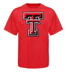 Texas Tech Red Raiders Big Logo Overtime Tri-Blend T-Shirt Scarlet