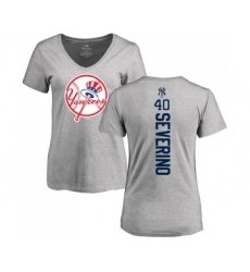 MLB Women's Nike New York Yankees #41 Randy Johnson Navy Blue Name & Number T-Shirt