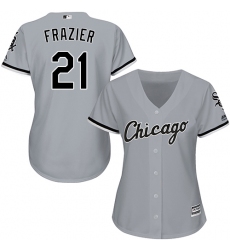 Women's Majestic Chicago White Sox #10 Yoan Moncada Replica White Fashion Cool Base MLB Jersey