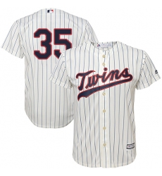 Youth Majestic Minnesota Twins #35 Michael Pineda Replica Cream Alternate Cool Base MLB Jersey