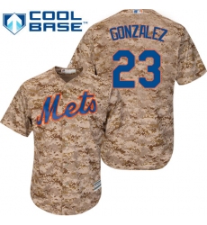 Men's Majestic New York Mets #23 Adrian Gonzalez Authentic Camo Alternate Cool Base MLB Jersey