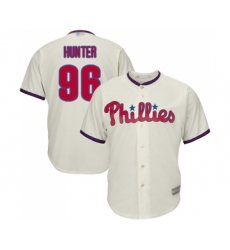 Men's Philadelphia Phillies #96 Tommy Hunter Replica Cream Alternate Cool Base Baseball Jersey