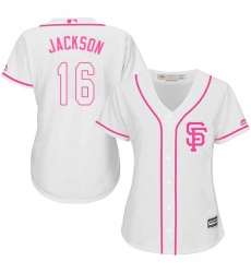 Women's Majestic San Francisco Giants #16 Austin Jackson Authentic White Fashion Cool Base MLB Jersey