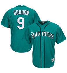Youth Majestic Seattle Mariners #9 Dee Gordon Authentic Teal Green Alternate Cool Base MLB Jersey