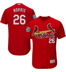 Men's Majestic St. Louis Cardinals #26 Bud Norris Red Alternate Flex Base Authentic Collection MLB Jersey