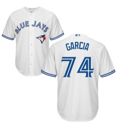Youth Majestic Toronto Blue Jays #74 Jaime Garcia Authentic White Home MLB Jersey