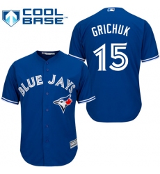 Youth Majestic Toronto Blue Jays #15 Randal Grichuk Authentic Blue Alternate MLB Jersey
