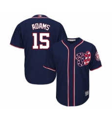 Youth Washington Nationals #15 Matt Adams Replica Navy Blue Alternate 2 Cool Base Baseball Jersey
