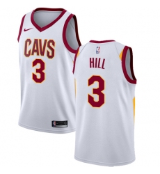 Youth Nike Cleveland Cavaliers #3 George Hill Authentic White NBA Jersey - Association Edition