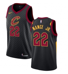 Women's Nike Cleveland Cavaliers #22 Larry Nance Jr. Authentic Black NBA Jersey Statement Edition