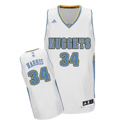 Women's Adidas Denver Nuggets #34 Devin Harris Swingman White Home NBA Jersey