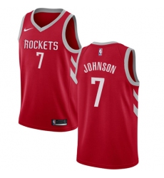 Men's Nike Houston Rockets #7 Joe Johnson Swingman Red NBA Jersey - Icon Edition
