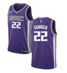 Youth Nike Sacramento Kings #22 Bruno Caboclo Authentic Purple NBA Jersey - Icon Edition