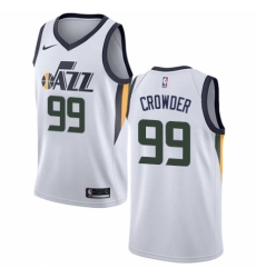 Men's Nike Utah Jazz #99 Jae Crowder Authentic NBA Jersey - Association Edition