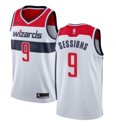 Youth Nike Washington Wizards #9 Ramon Sessions Authentic White NBA Jersey - Association Edition