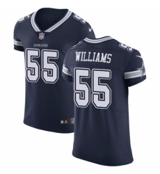 Men's Nike Dallas Cowboys #55 Leighton Vander Esch Navy Blue Team Color Vapor Untouchable Elite Player NFL Jersey