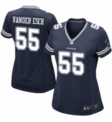 Women's Nike Dallas Cowboys #55 Leighton Vander Esch Game Navy Blue Team Color NFL Jersey