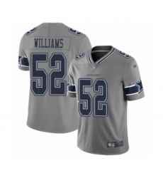 Youth Dallas Cowboys #52 Connor Williams Limited Gray Inverted Legend Football Jersey