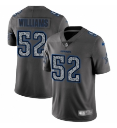 Youth Nike Dallas Cowboys #52 Connor Williams Gray Static Vapor Untouchable Limited NFL Jersey