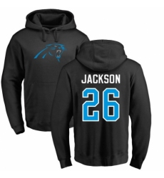 NFL Nike Carolina Panthers #26 Donte Jackson Black Name & Number Logo Pullover Hoodie