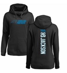NFL Women's Nike Carolina Panthers #26 Donte Jackson Black Backer Pullover Hoodie