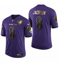 Men's Baltimore Ravens #8 Lamar Jackson Limited Olive Gold Football Jersey Men's Baltimore Ravens #8 Lamar Jackson Limited Olive Gold Football Jersey