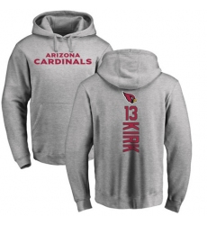 NFL Nike Arizona Cardinals #13 Christian Kirk Ash Backer Pullover Hoodie