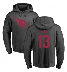 NFL Nike Arizona Cardinals #13 Christian Kirk Ash One Color Pullover Hoodie
