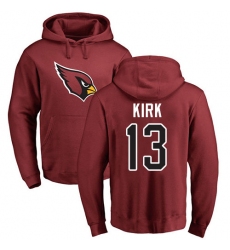 NFL Nike Arizona Cardinals #13 Christian Kirk Maroon Name & Number Logo Pullover Hoodie