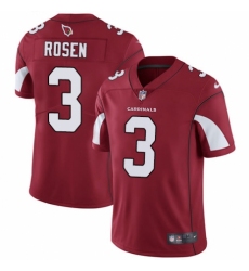 Men's Nike Arizona Cardinals #3 Josh Rosen Red Team Color Vapor Untouchable Limited Player NFL Jersey