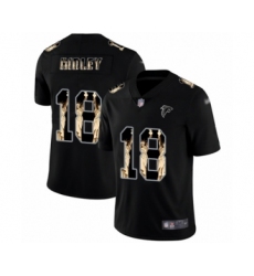 Men's Atlanta Falcons #18 Calvin Ridley Limited Black Statue of Liberty Football Jersey