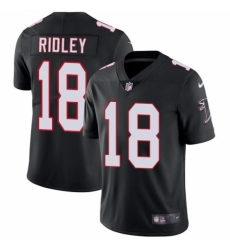 Men's Nike Atlanta Falcons #18 Calvin Ridley Black Alternate Vapor Untouchable Limited Player NFL Jersey