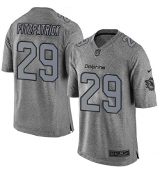 Men's Nike Miami Dolphins #29 Minkah Fitzpatrick Limited Gray Gridiron NFL Jersey